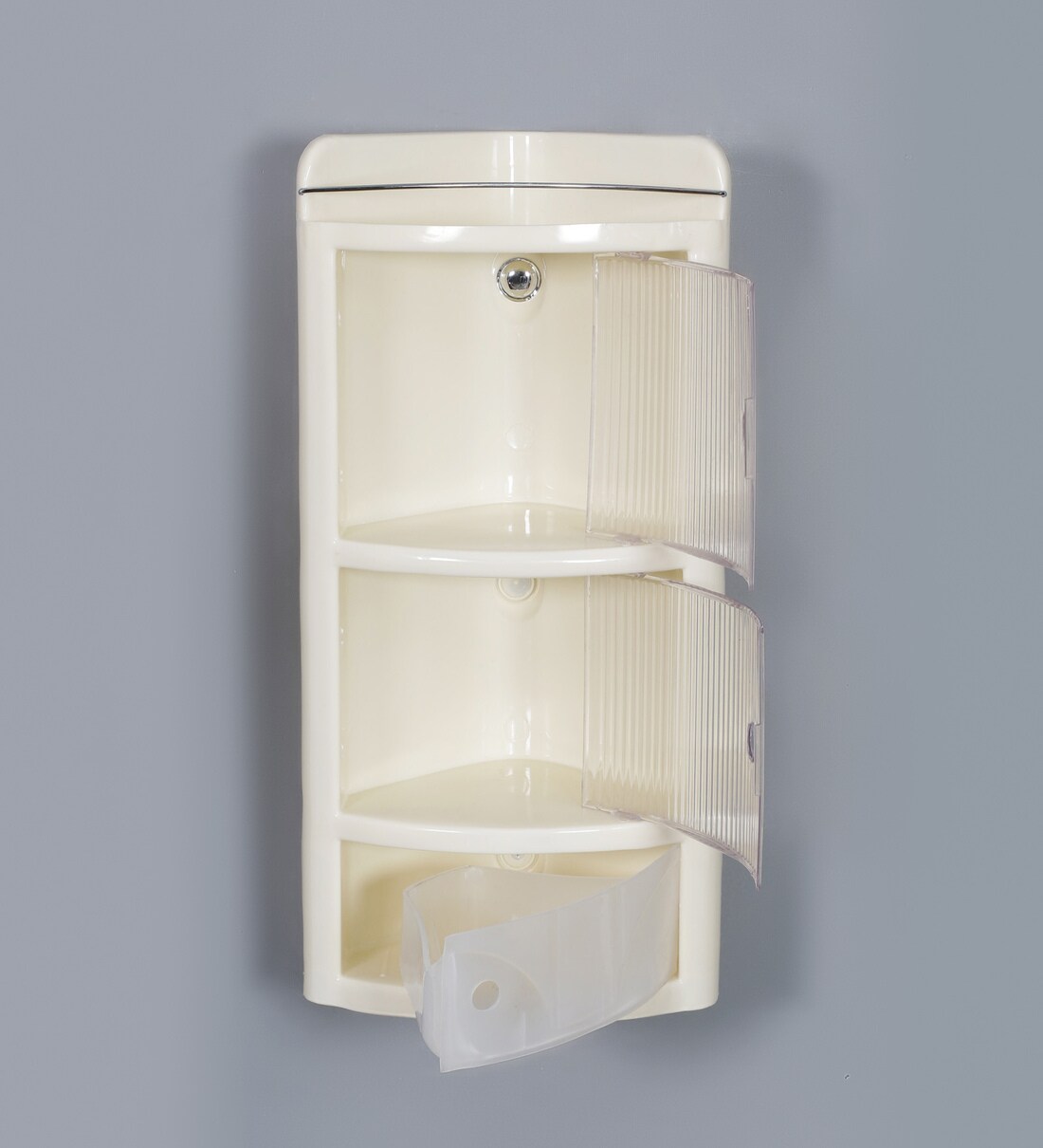 Buy Plastic Ivory 3 Compartment Bathroom (L 7.5, W 11, H 23