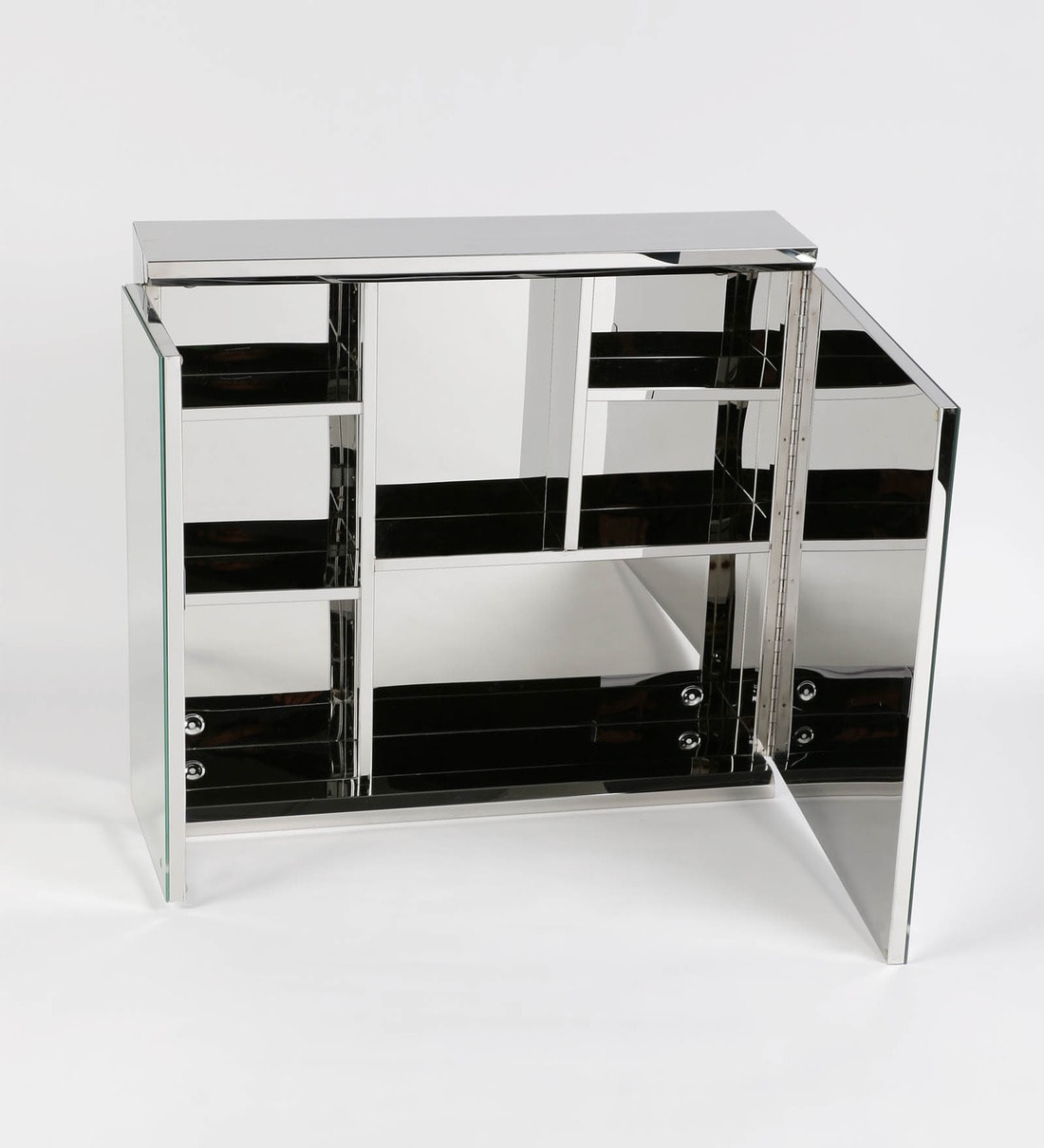Buy Stainless Steel Silver 7 Compartment Bathroom (L 24, W 5, H 21.5 Inches) by JJ