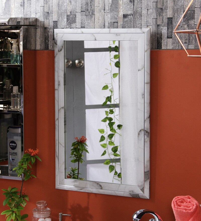 Buy JJ Sanitaryware Malta Grey PVC Bath Mirror Online Bathroom Mirrors Bath Discontinued