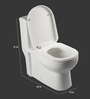 JJ Sanitaryware Alfonso 100 mm White Ceramic Water Closet