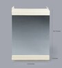 Plastic Ivory 4 Compartment Bathroom Cabinet With Mirror (L: 14.5, W: 5, H: 20.7 Inches)
