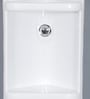 Plastic Corner Bathroom Shelf In White (L: 7, W: 5.5, H: 15 Inches)