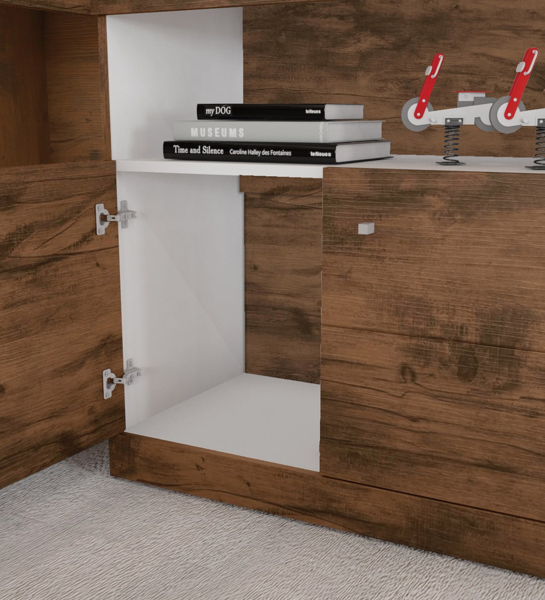 Buy Job Executive Desk in Jatoba & White Finish by Colibri Online Executive Desks Office