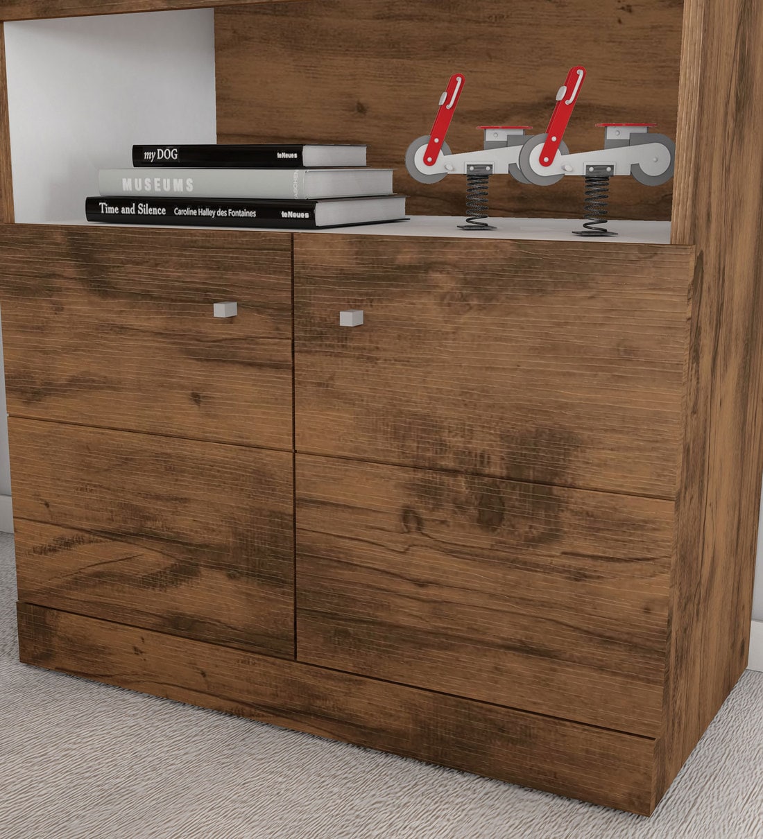 Buy Job Executive Desk in Jatoba & White Finish by Colibri Online Executive Desks Office