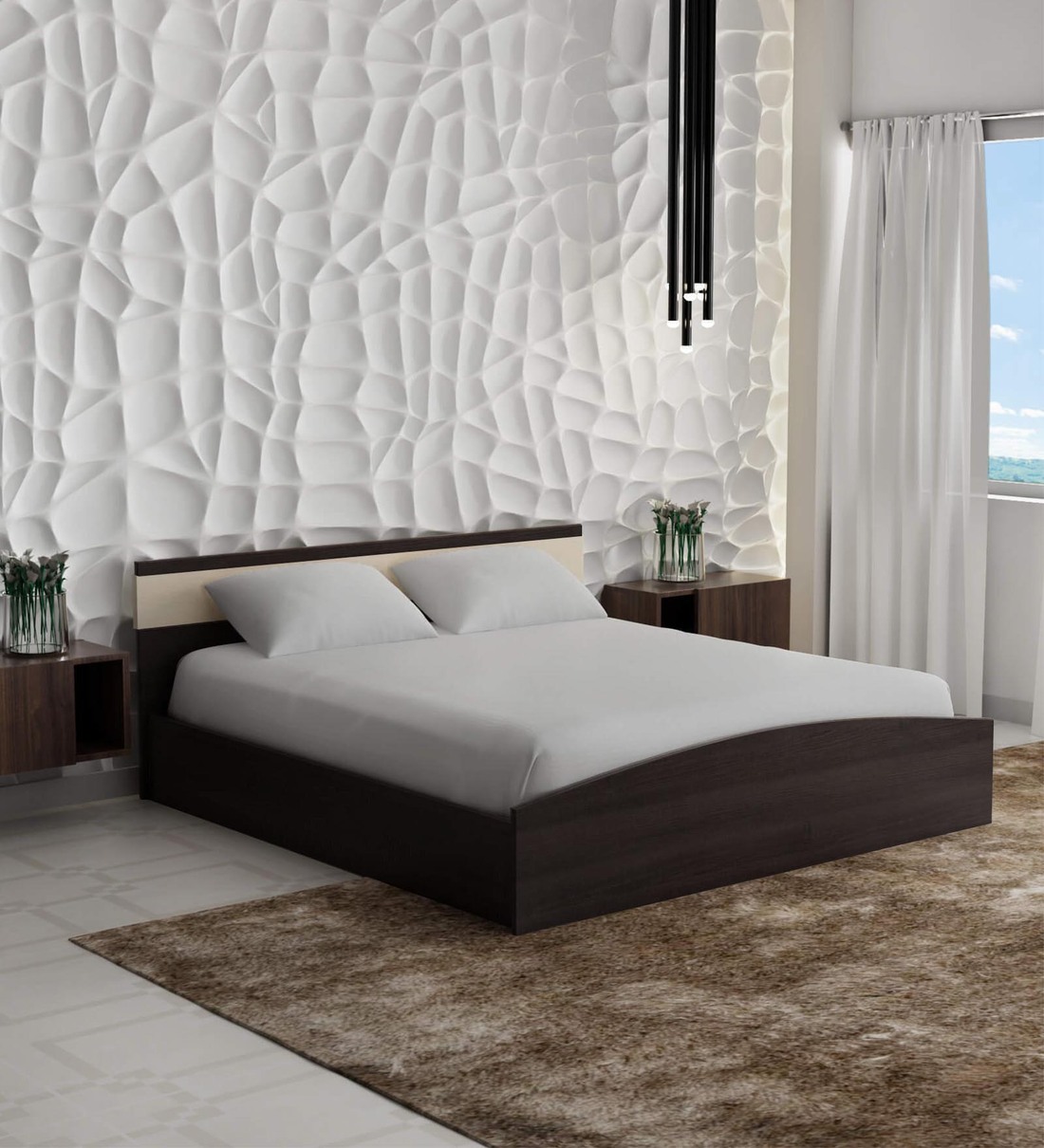 Buy Joben Queen Size Bed in Wenge Finish with Box Storage at 27 OFF by