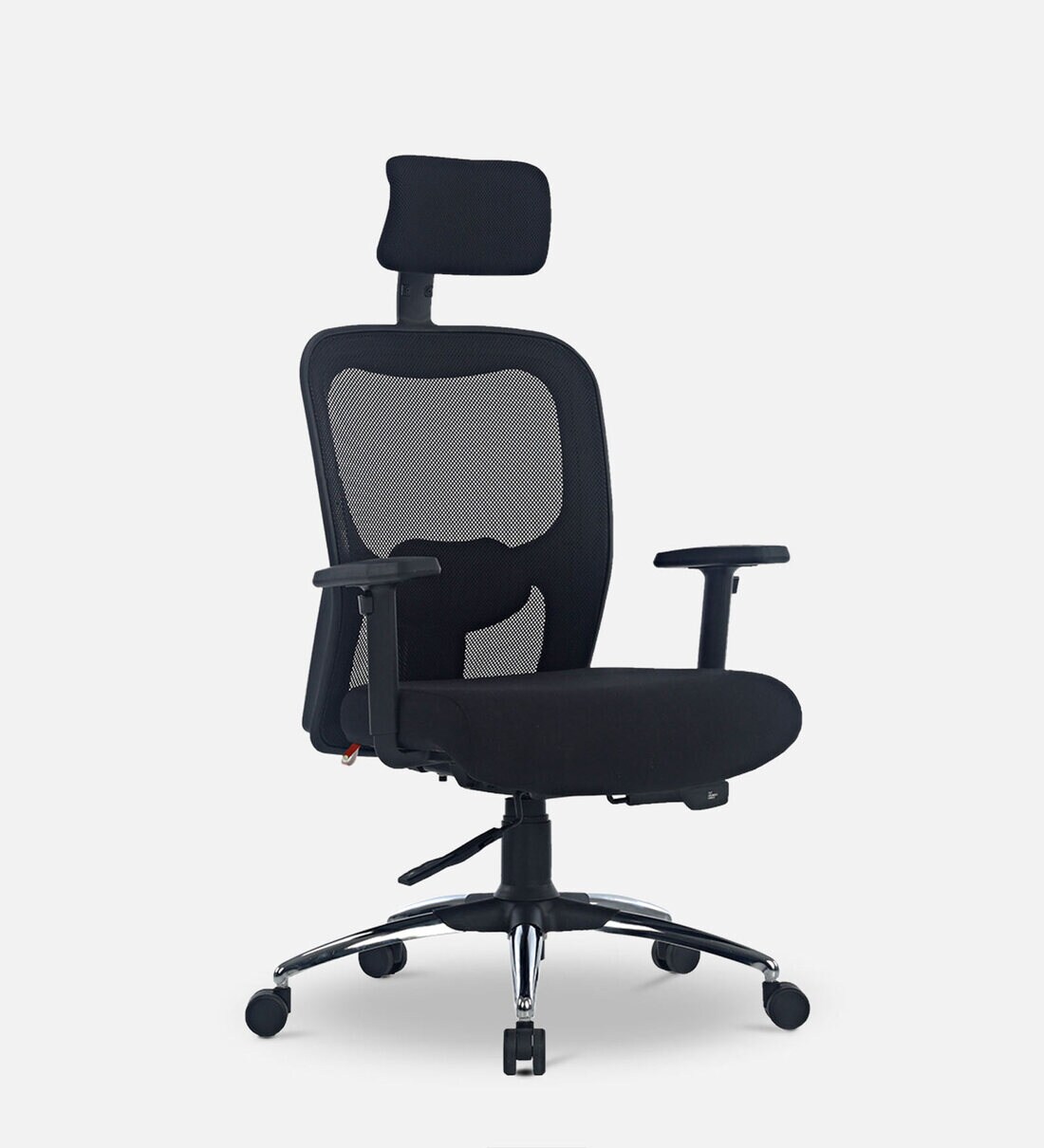 jordon ergonomic chair in black colour by durian