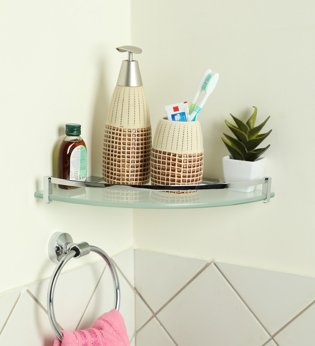 10 inch bathroom shelf