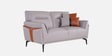 Jonas Leatherette 2 Seater Sofa In Oyster Grey Colour