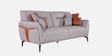 Jonas Leatherette 3 Seater Sofa In Oyster Grey Colour