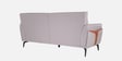 Jonas Leatherette 3 Seater Sofa In Oyster Grey Colour