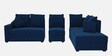 Jordan Fabric LHS Sectional Sofa in Blue Colour
