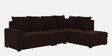 Jordan Fabric LHS Sectional Sofa in Brown Colour