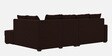 Jordan Fabric LHS Sectional Sofa in Brown Colour
