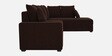 Jordan Fabric LHS Sectional Sofa in Brown Colour