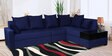 Jordan Fabric RHS Sectional Sofa in Navy Blue Colour with box