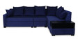 Jordan Fabric RHS Sectional Sofa in Navy Blue Colour with box