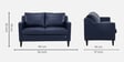 Jordana 2 Seater Sofa In Blue Colour With Matte Finish