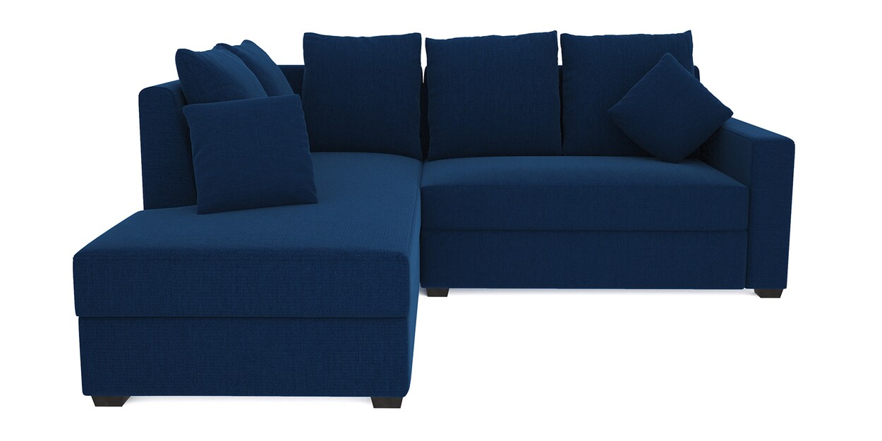 Buy Jordan 2 RHS Seater Sectional Sofa In Blue Colour By Muebles Casa
