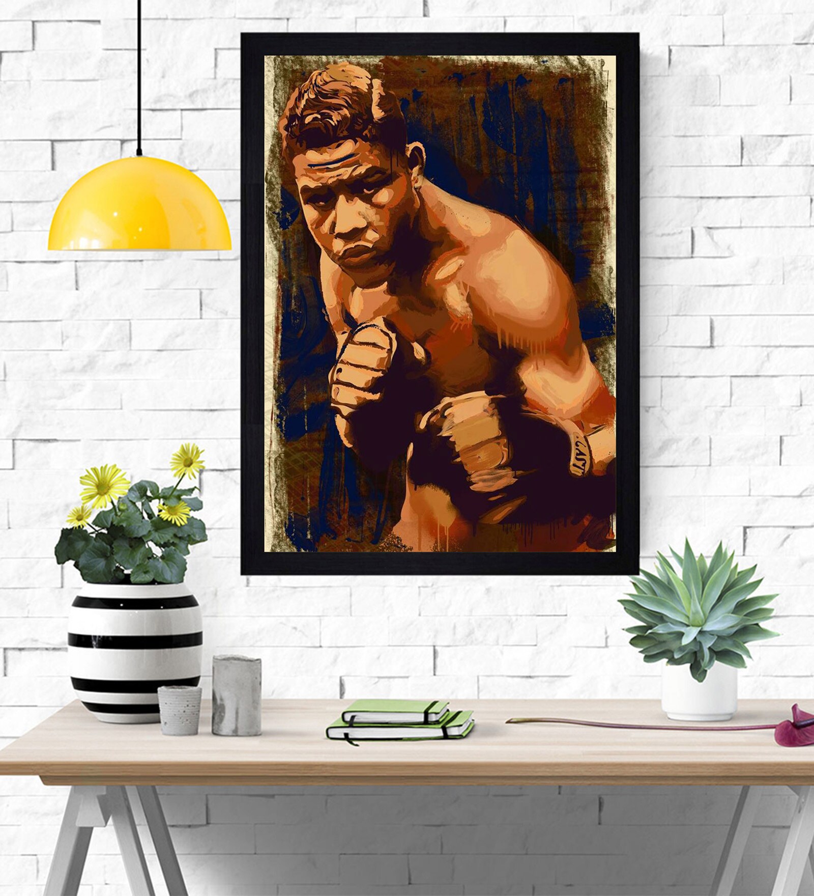 Joe Loius Wooden Framed Art Print