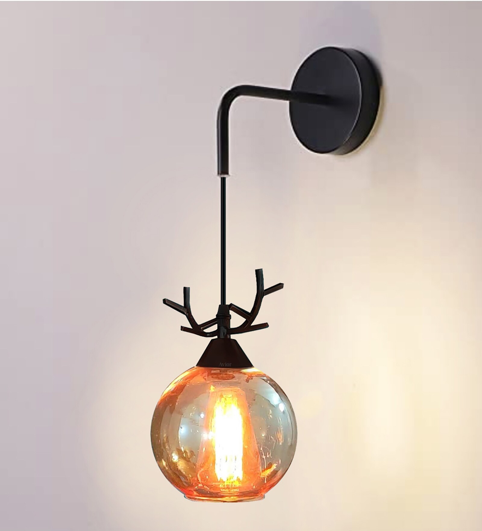 Joshaphus Multicolor Metal & Glass Wall Sconces