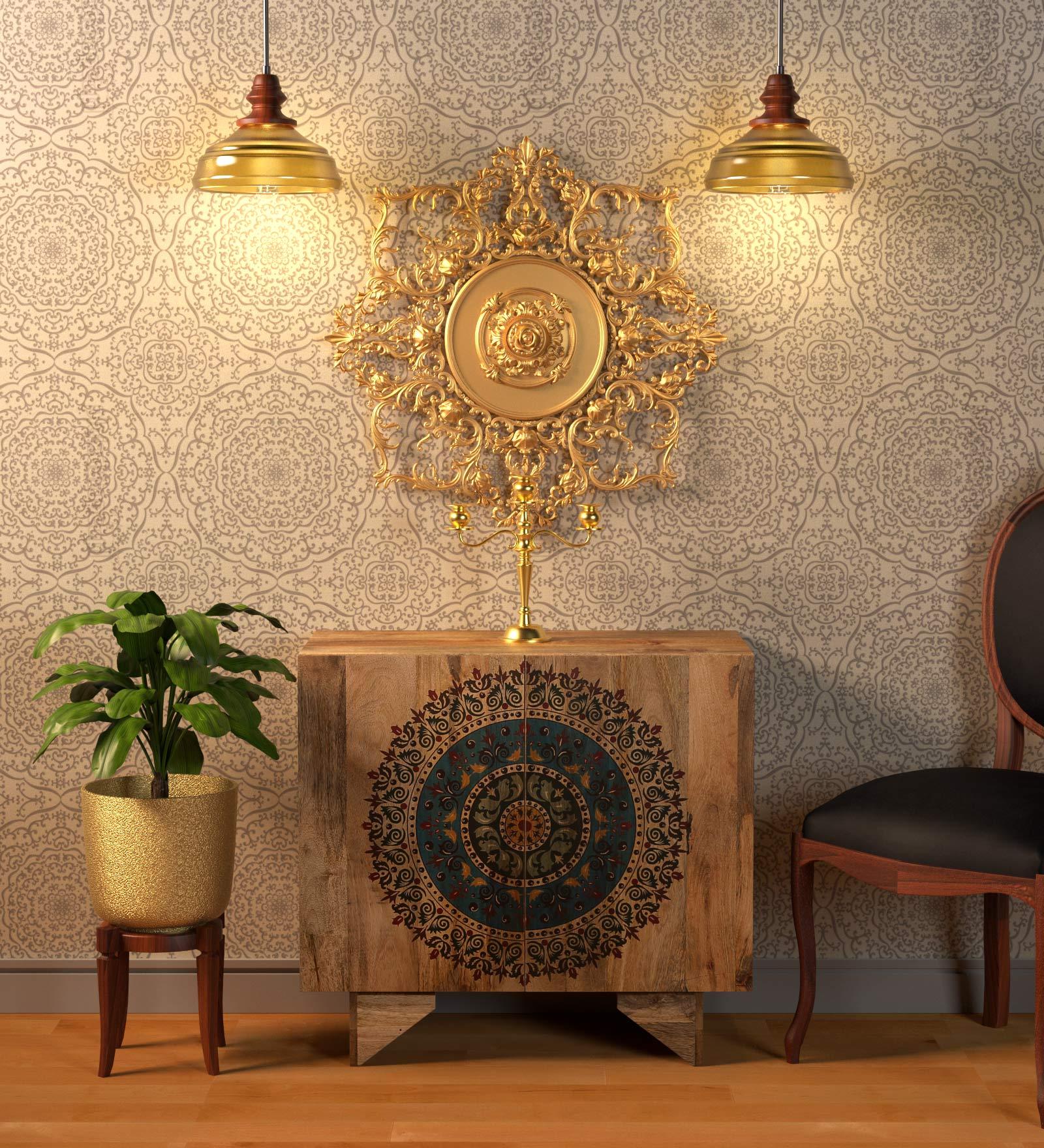 Joss Solid Wood Cabinet