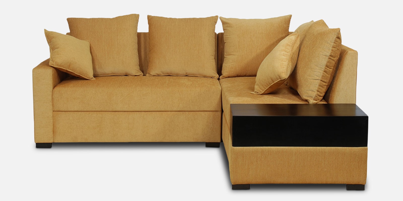 Buy Jordan Fabric LHS Sectional Sofa in Brown Colour with box at 8 OFF by Muebles Casa Pepperfry