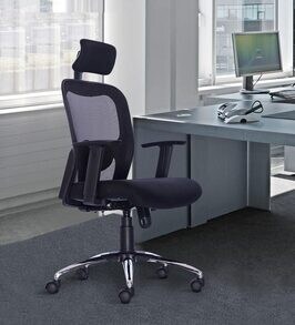 Buy Jordon Ergonomic Chair In Black Colour By Durian Online High Back Ergonomic Chairs Chairs Furniture Pepperfry Product