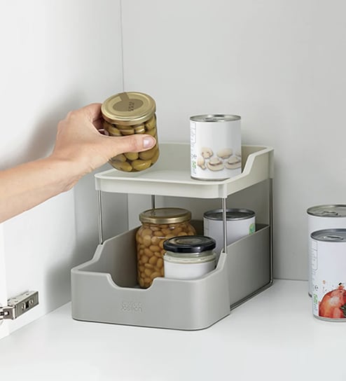 DrawerStore Expanding Cookware Organiser (Grey)