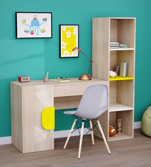 Joy Ride Study Table In Oak Colour