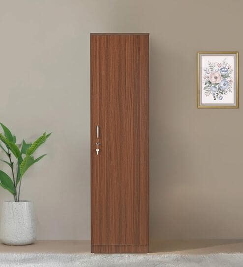 Joyce 1 Door Wardrobe in Classic Walnut Finish