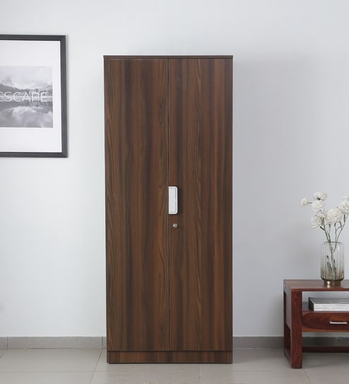 Joyce 2 Door Wardrobe in Walnut Finish