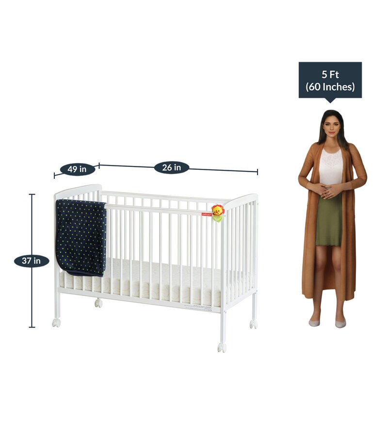 Buy Joy Movable Baby Crib in White Colour by Fisher Price Online