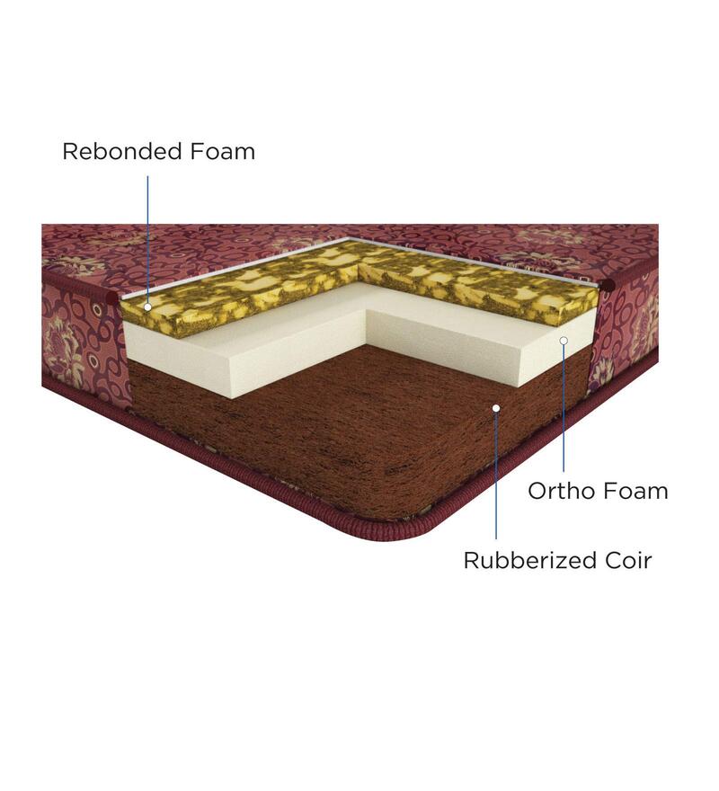Buy Joy 4 inch Rebonded Foam Queen Size Mattress Online Queen Size