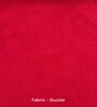 Joan Walnut Finish Boucle Wing Chair In Red Colour