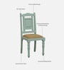 Joaquin Mango Wood 6 Seater Dining Set In Canary Green Finish