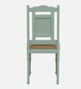 Joaquin Mango Wood 6 Seater Dining Set In Canary Green Finish With Bench