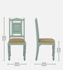Joaquin Mango Wood 6 Seater Dining Set In Canary Green Finish With Bench