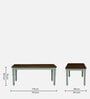 Joaquin Mango Wood 8 Seater Dining Table In Canary Green Finish