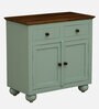 Joaquin Mango Wood Cabinet In Canary Green Finish