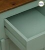 Joaquin Mango Wood Cabinet In Canary Green Finish