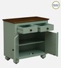 Joaquin Mango Wood Cabinet In Canary Green Finish