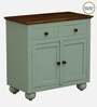 Joaquin Mango Wood Cabinet In Canary Green Finish