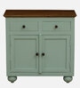 Joaquin Mango Wood Cabinet In Canary Green Finish