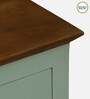Joaquin Mango Wood Cabinet In Canary Green Finish