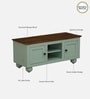 Joaquin Mango Wood TV Unit In Canary Green Finish