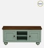 Joaquin Mango Wood TV Unit In Canary Green Finish