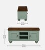 Joaquin Mango Wood TV Unit In Canary Green Finish