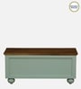 Joaquin Mango Wood TV Unit In Canary Green Finish