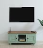 Joaquin Mango Wood TV Unit In Canary Green Finish