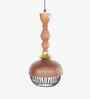 Jodha Gold Hanging Lamp Tall